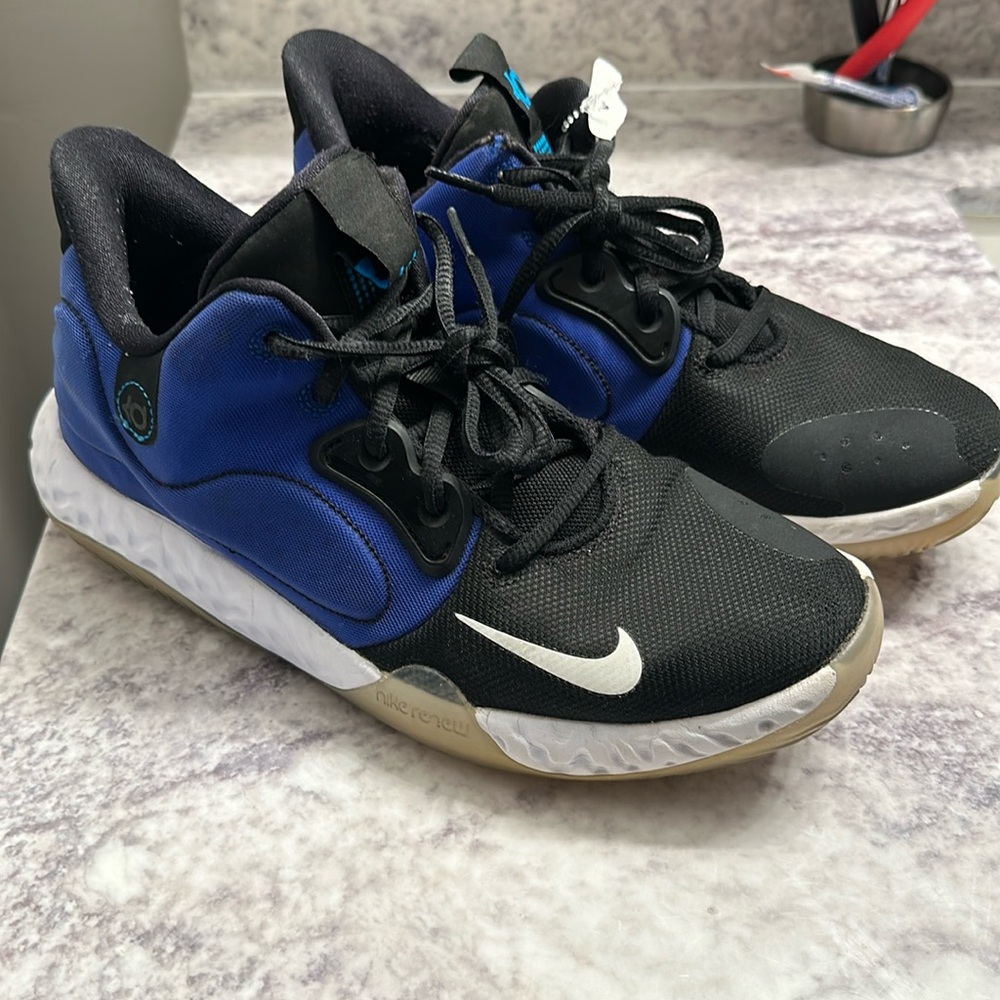 Nike KD Trey 5 VII Blue Black Basketball Shoes AT1200-400 Size 7Y